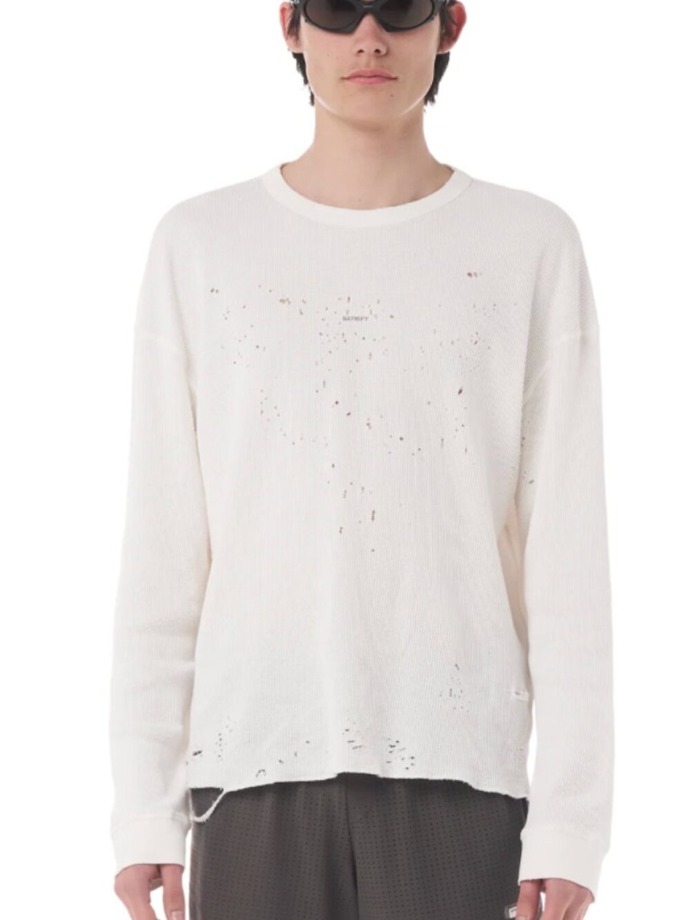 Satisfy MothTech™ Waffle Long Tee XL New